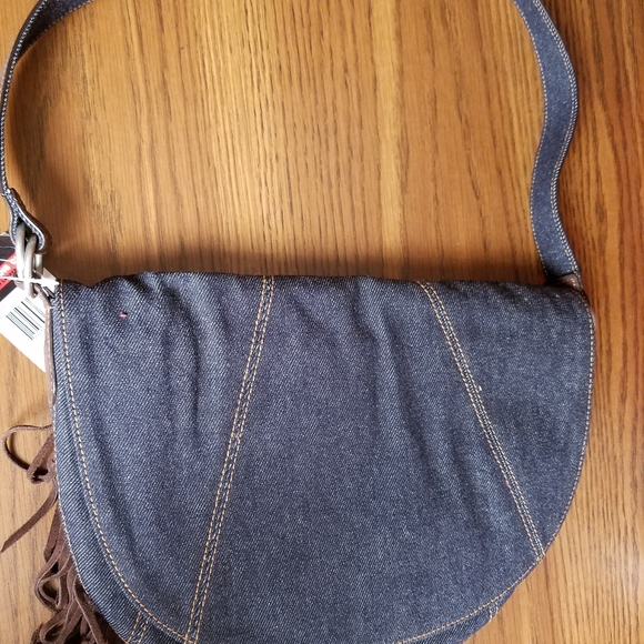 Polo Ralph Lauren Denim Western Shoulder Bag with - Picture 3 of 9